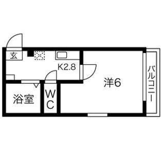 ルーヴェルシュトレー【2階】の間取り