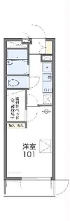 レオパレスサン グロアール【105号室】の間取り