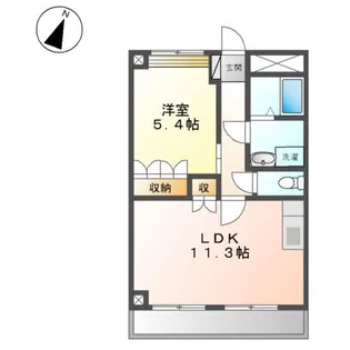 グランディール【1階】の間取り