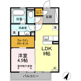 プランドールHA【1階】の間取り
