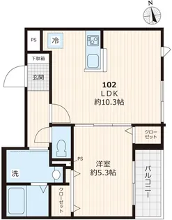 フィカーサ神領堀【1階】の間取り