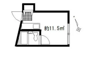 コーポサンシャイン【1階】の間取り