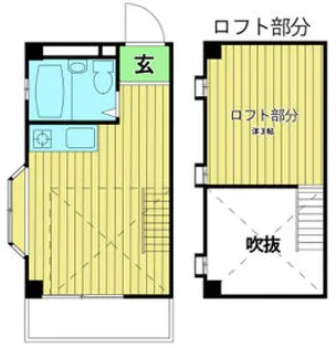 コンチネンタルハイツ富士見台【205号室】の間取り