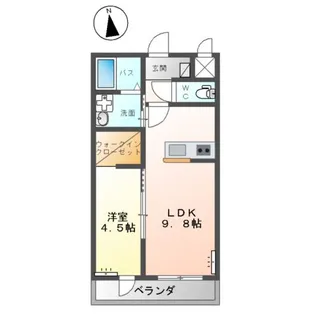 ルナ キャッスル【1階】の間取り