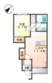グリーンハイツ【105号室】の間取り
