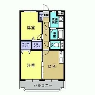 ユーミーリベルテⅡ【1階】の間取り