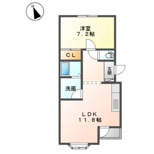 グランバードⅡ【1階】の間取り