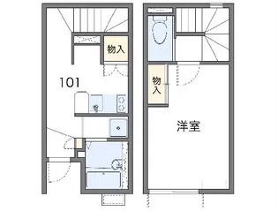 レオネクストリアンⅡ【105号室】の間取り