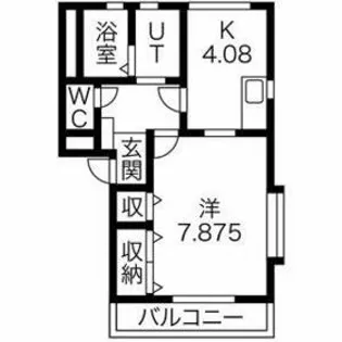 サンピュア 佳月【3階】の間取り