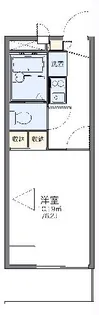 レオパレスアプリコット【3階】の間取り