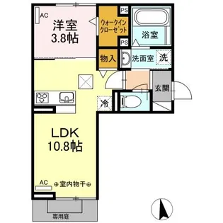 ノア・ルーナ【1階】の間取り