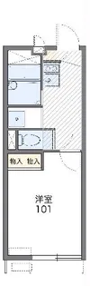 レオパレスTAKA【102号室】の間取り