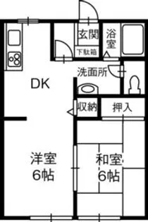 サンパレスB【203号室】の間取り
