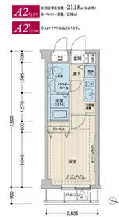 メインステージ多摩川【2階】の間取り