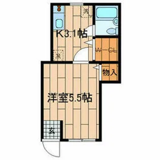 カーサ松宮【1階】の間取り