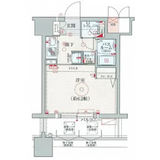 エステムコート新大阪VIエキスプレイス【9階】の間取り