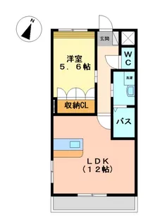 エクシードJIN【1階】の間取り