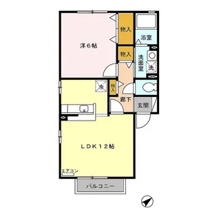 アティール ソフィア B【2階】の間取り