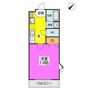 さくら館【201号室】の間取り