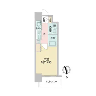 ファーストフィオーレ江坂レガリス【6階】の間取り