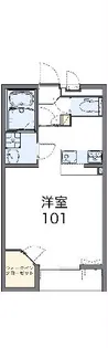 レオネクストアルメリア【101号室】の間取り