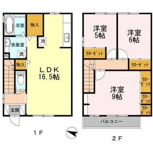フローラ【1階】の間取り