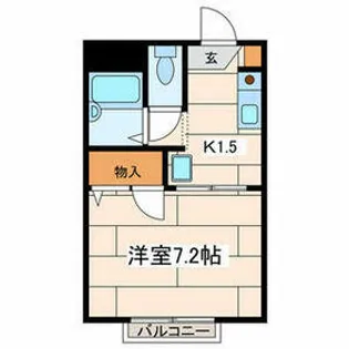 エクセル【2階】の間取り