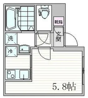 FUUWA徳丸【201号室】の間取り