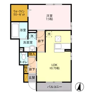 フォレスト・スクエア A【1階】の間取り