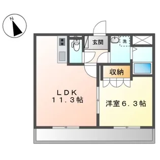 ピアリー【2階】の間取り
