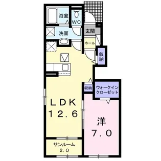ブリッサ【1階】の間取り