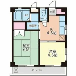 ハイツ宮沢【3階】の間取り