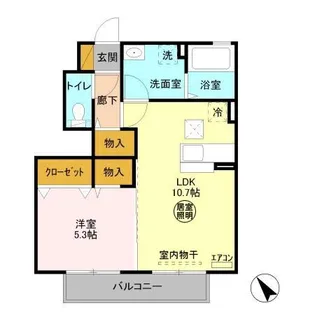 プレアデス見川F【1階】の間取り