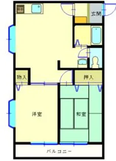 タートル万年寺【2階】の間取り