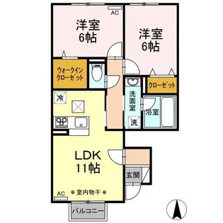 プロシード【1階】の間取り