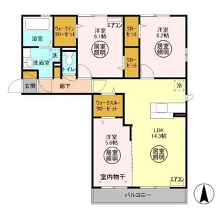 プレミアーレ【2階】の間取り