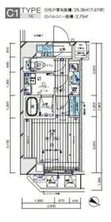 メインステージ横濱伊勢佐木Ⅲ【5階】の間取り