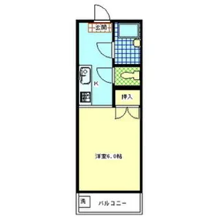 ジュネス増田【1階】の間取り