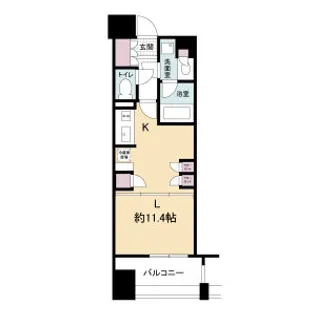 アパートメンツ江坂【7階】の間取り