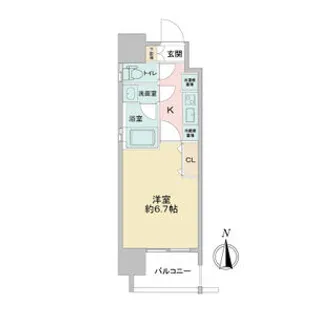 ファーストフィオーレ江坂ウエスト【7階】の間取り