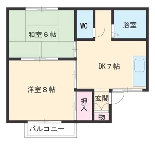 ホワイトアルス【2階】の間取り
