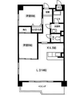 福東ジュネス11【A402号室】の間取り