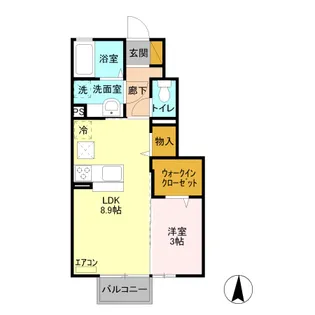 グランドゥ 迦希【1階】の間取り