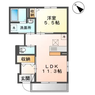 グレイスコート【1階】の間取り