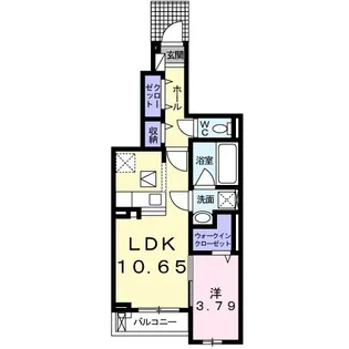 ディオーヌ【1階】の間取り