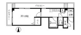 ラ・パラッツィーナ【4階】の間取り