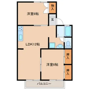 ファーストコーポ八千代【1階】の間取り