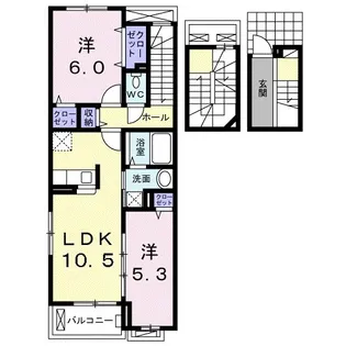 リヴァプ-ル【3階】の間取り