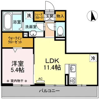 エミネンス山崎【2階】の間取り