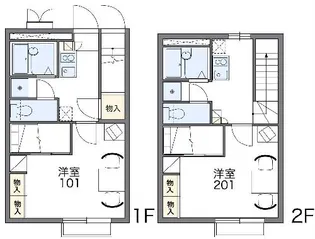レオパレスエトワールB【205号室】の間取り